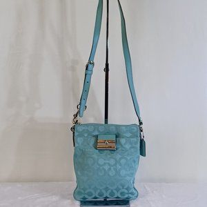 Coach Kristin Op Art Jacquard Swing Pack Crossbody Bag
